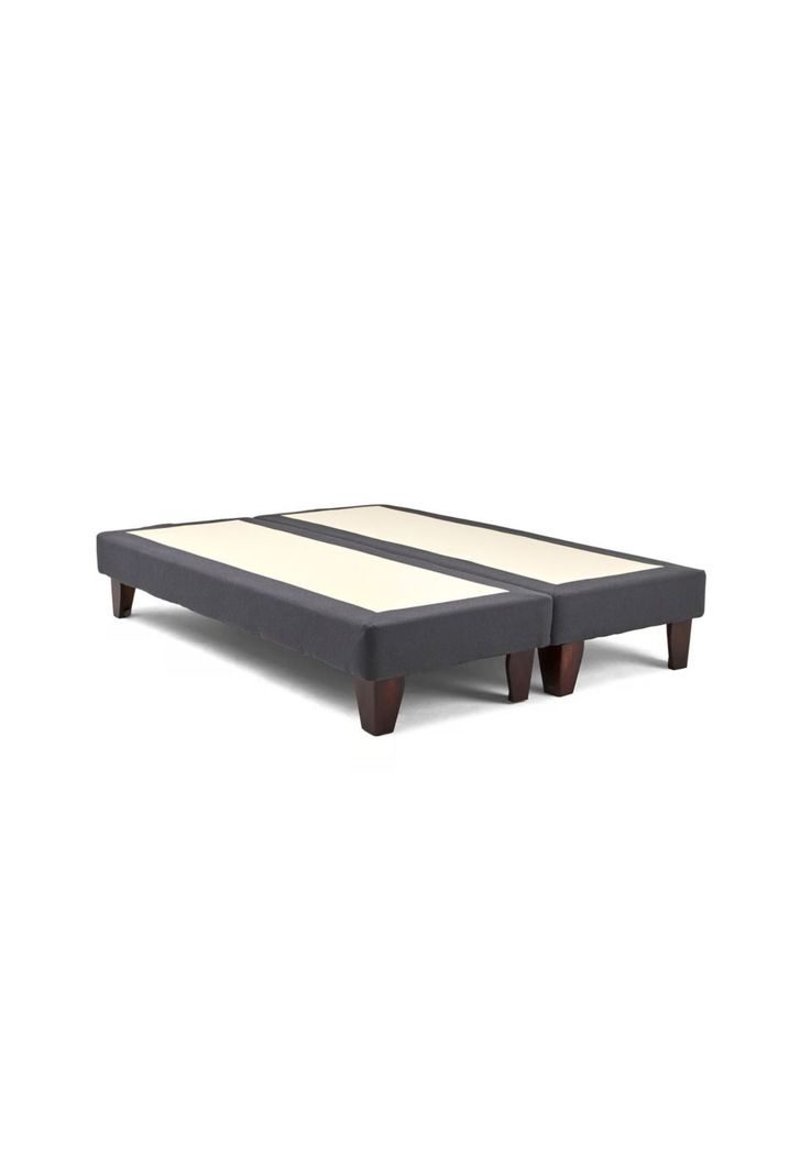 Base Dividida Cama Europea Super King 200x200 CM Gris Oscuro Felpa-2