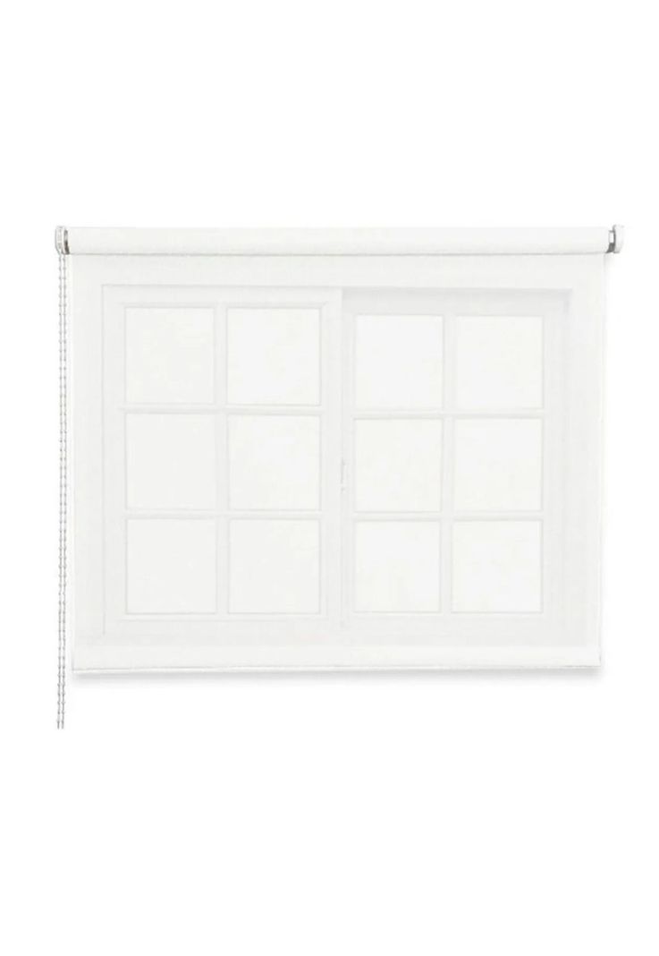 Cortina Roller Rustica Deluxe 80x160 CM Blanco-0