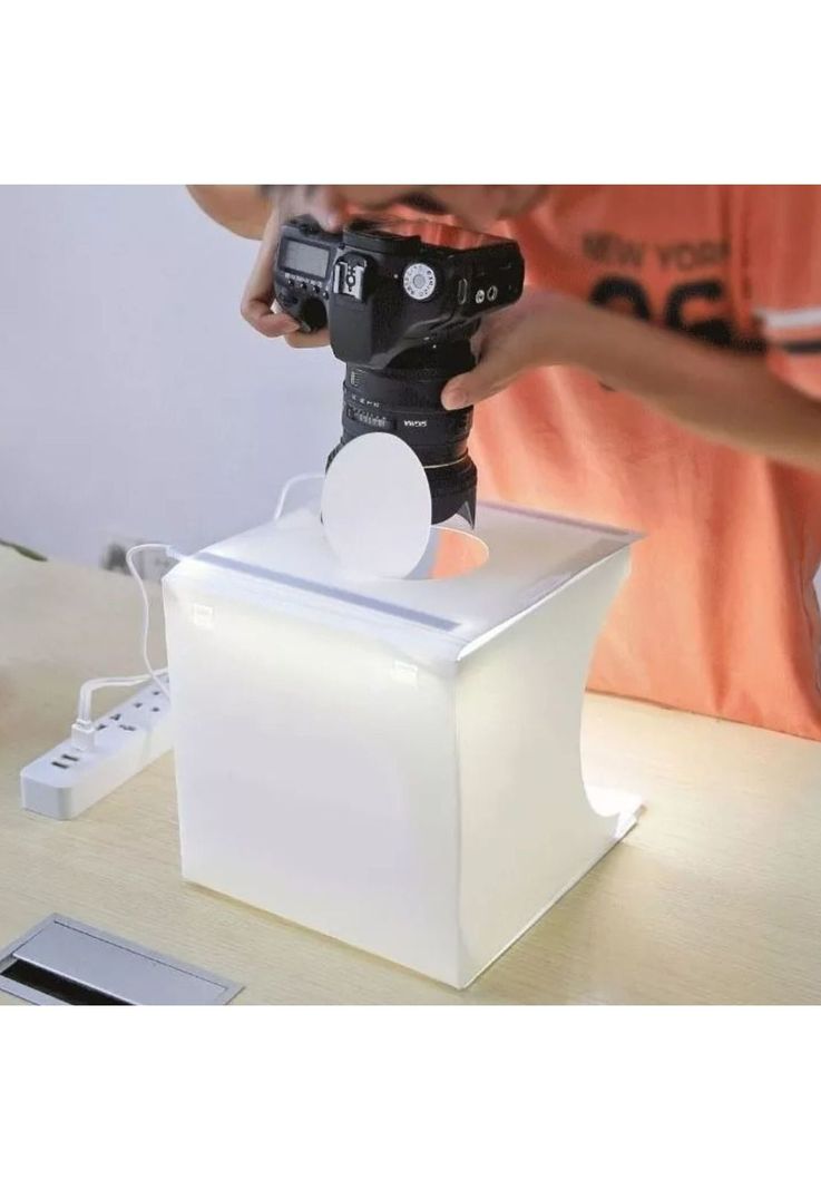 Mini Estudio Fotográfico Caja Luz LED Plegable-1