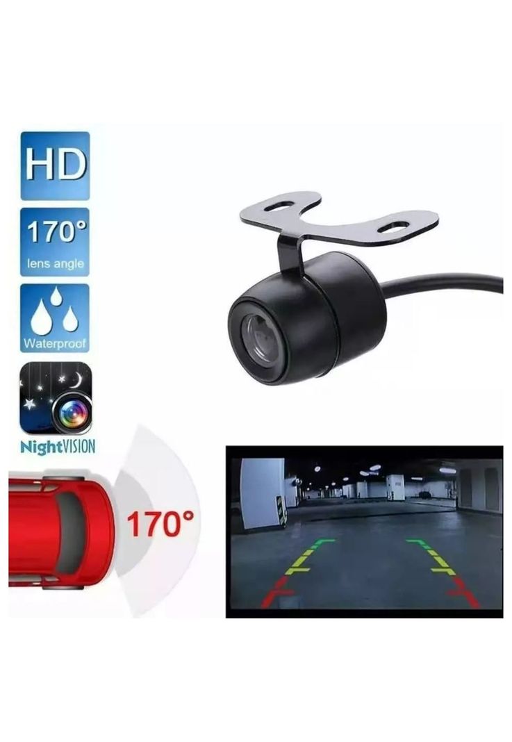 Cámara HD Auto Visión Nocturna Retroceso Ip66 12 V-1