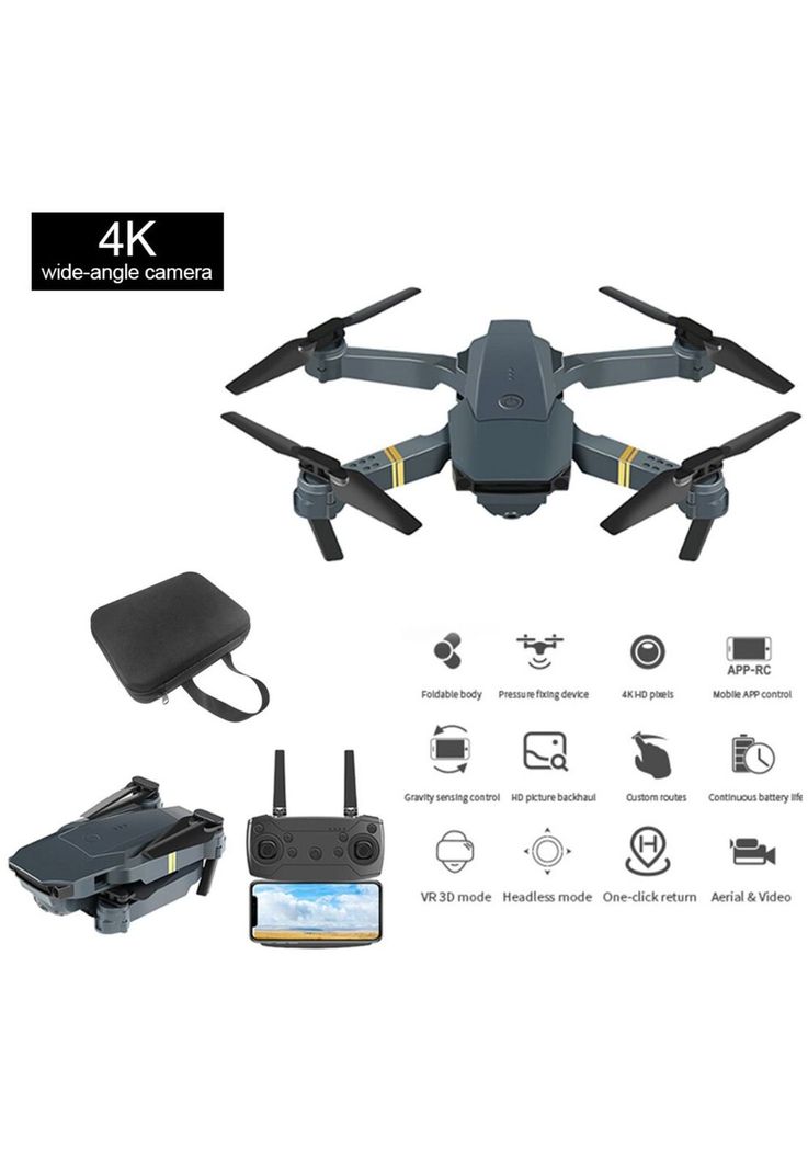 Drone Profesional Cámara 4K Dual Wifi HD 6 MTS-7