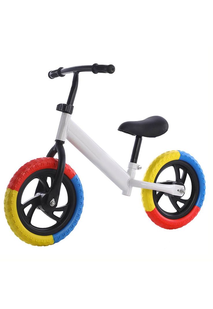 Bicicleta Equilibrio Sin Pedales Infantil Aprendizaje Blanca-0