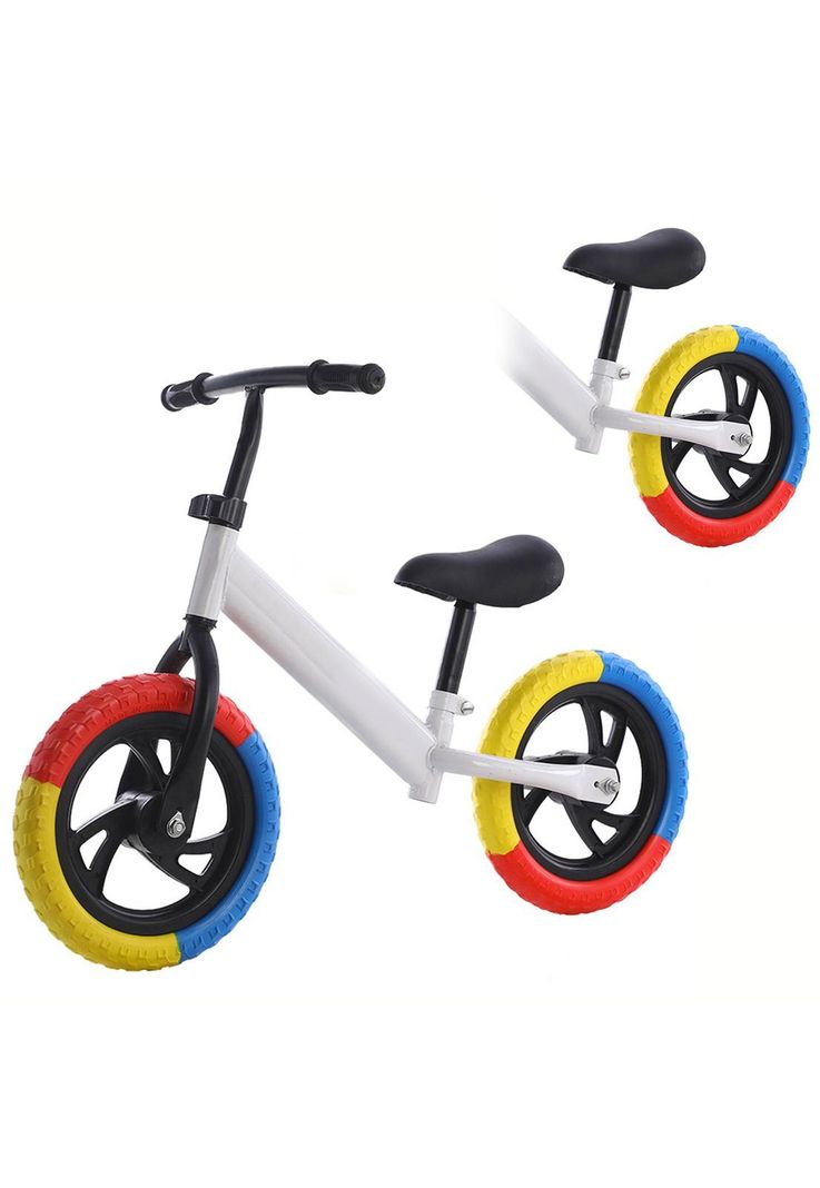 Bicicleta Equilibrio Sin Pedales Infantil Aprendizaje Blanca-4