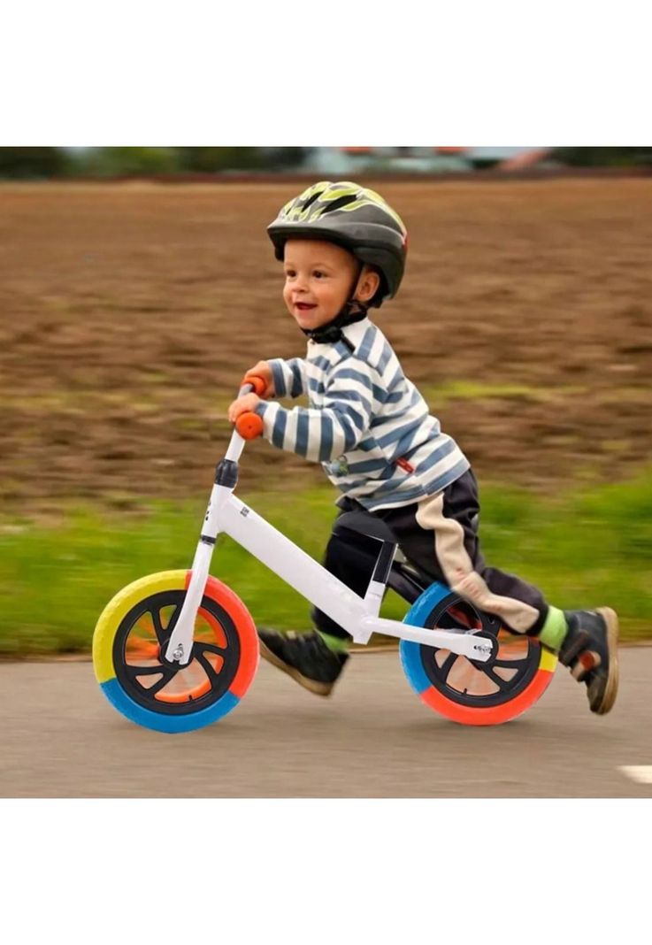 Bicicleta Equilibrio Sin Pedales Infantil Aprendizaje Blanca-5