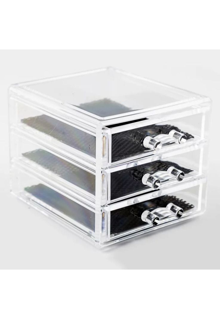 Joyero Organizador Multiuso Acrílico 3 Cajones-2