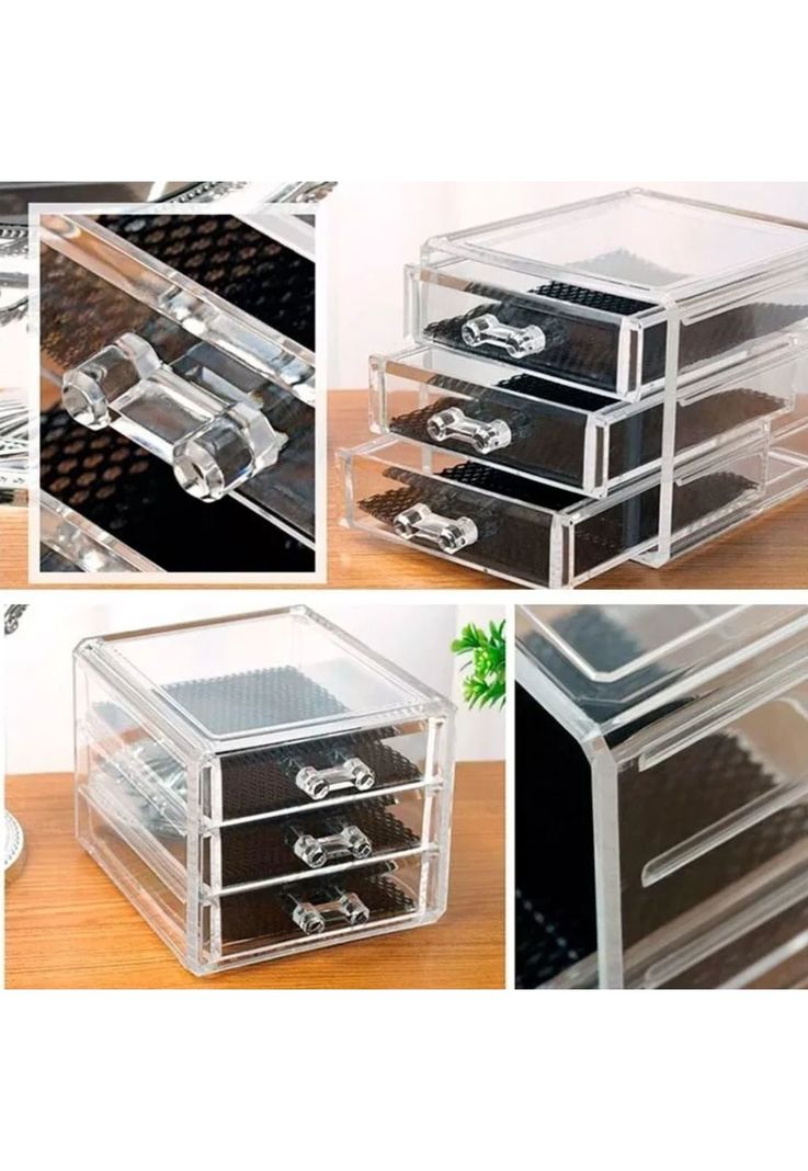 Joyero Organizador Multiuso Acrílico 3 Cajones-3