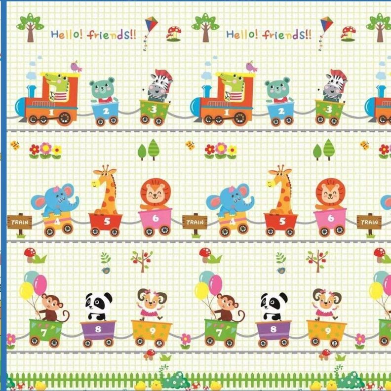 Alfombra 200*180*1cm Antigolpes Para Niños / Bebes-3