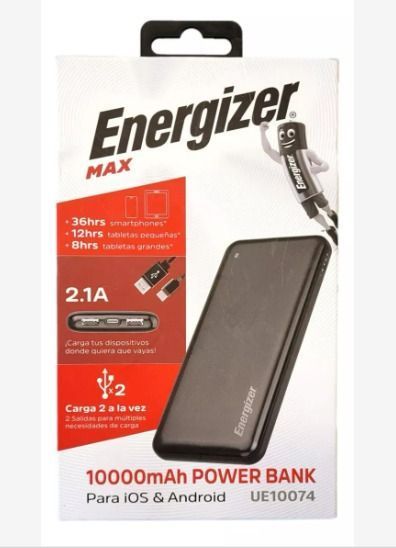  Cargador Rapido Power Bank Energizer 10000mah Negro-2