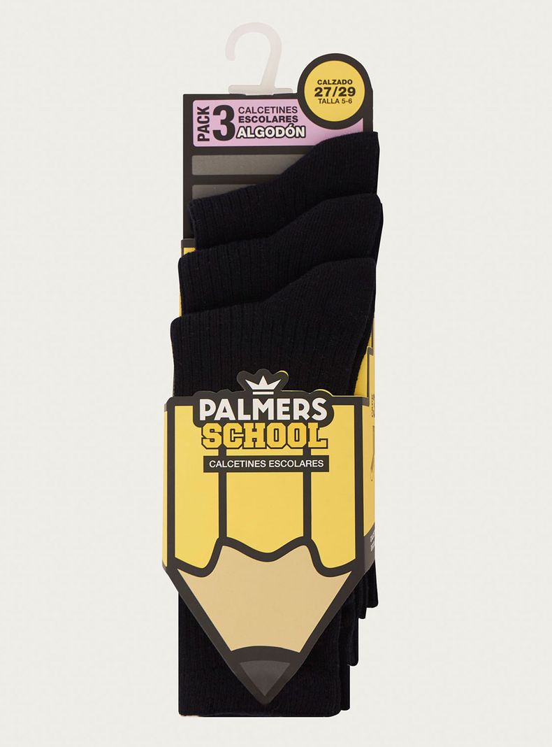 Pack 3 Calcetines Escolares Cortos Palmers P39EBM38-2