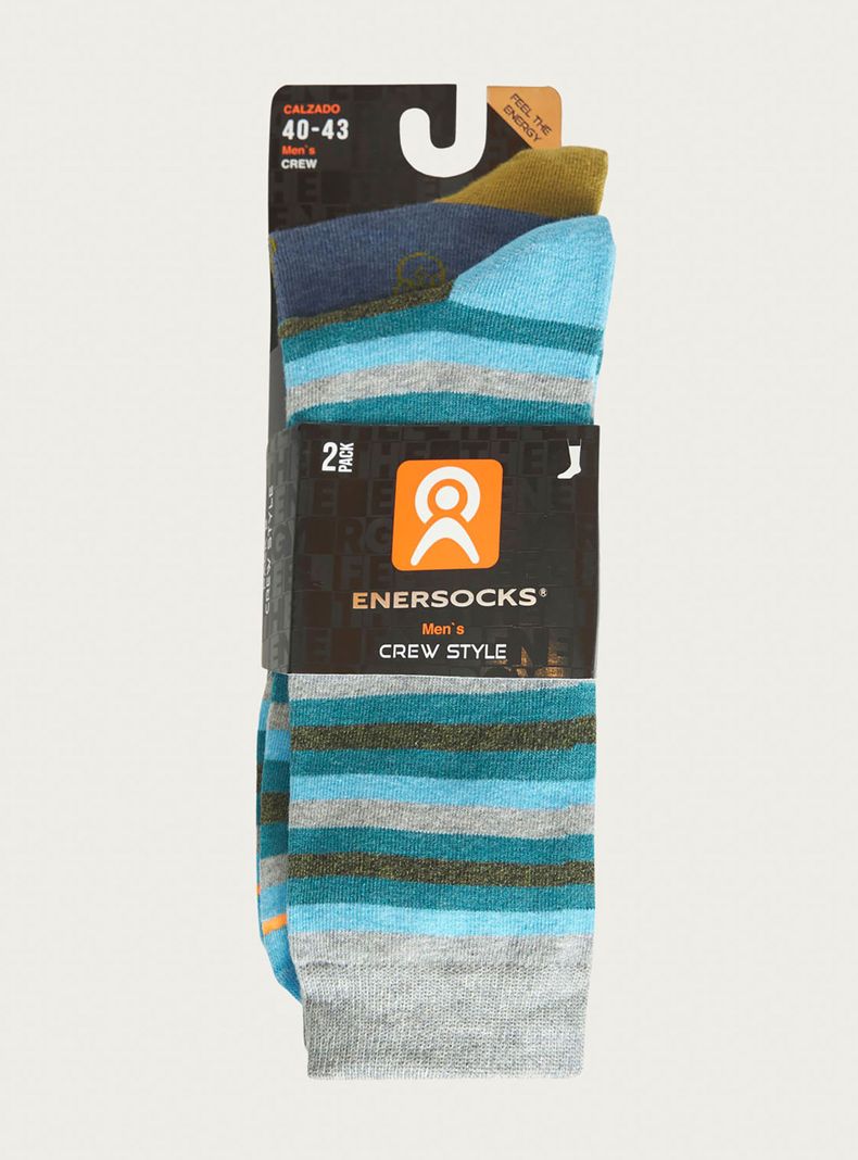 Pack 2 Calcetines Crew Style Hombre Diseño 80967D01-5
