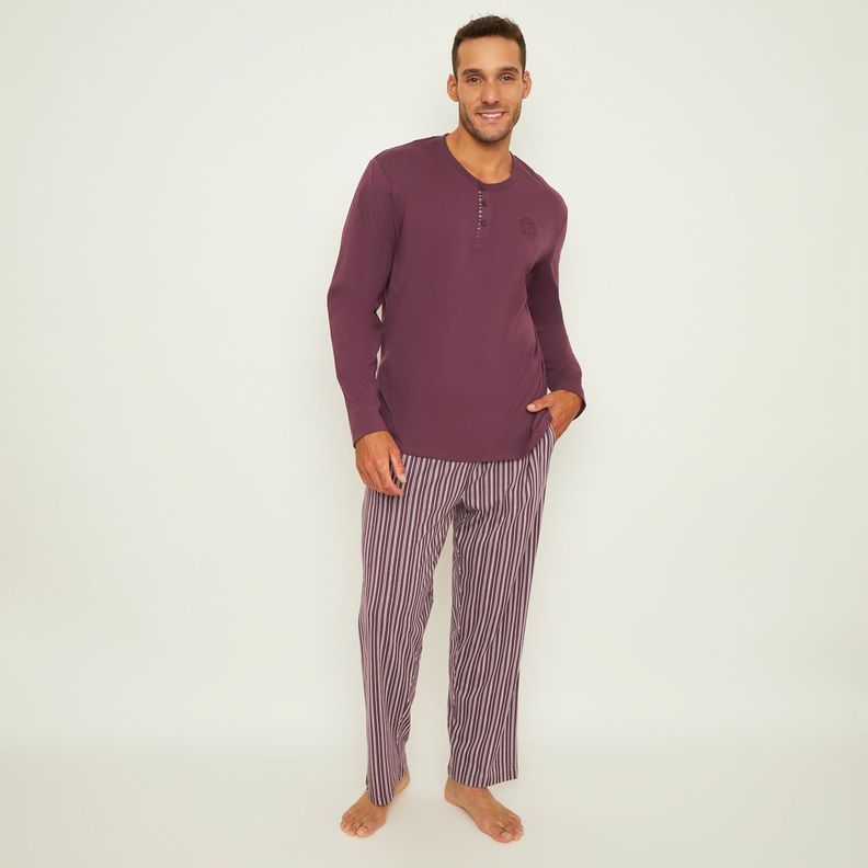 Pijama Hombre Largo Algodón Jersey Palmers 8244BBUR-0