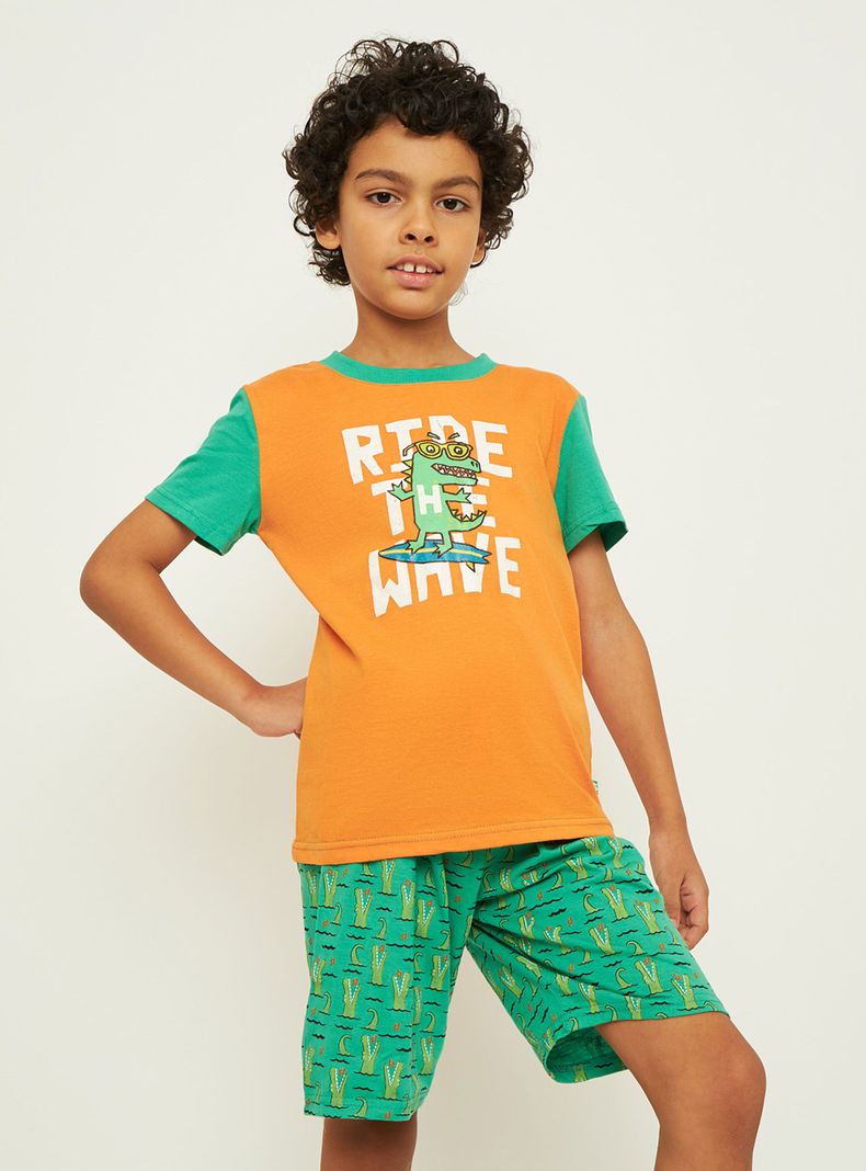 Pijama Corto Algodón Jersey Niño Palmers-1