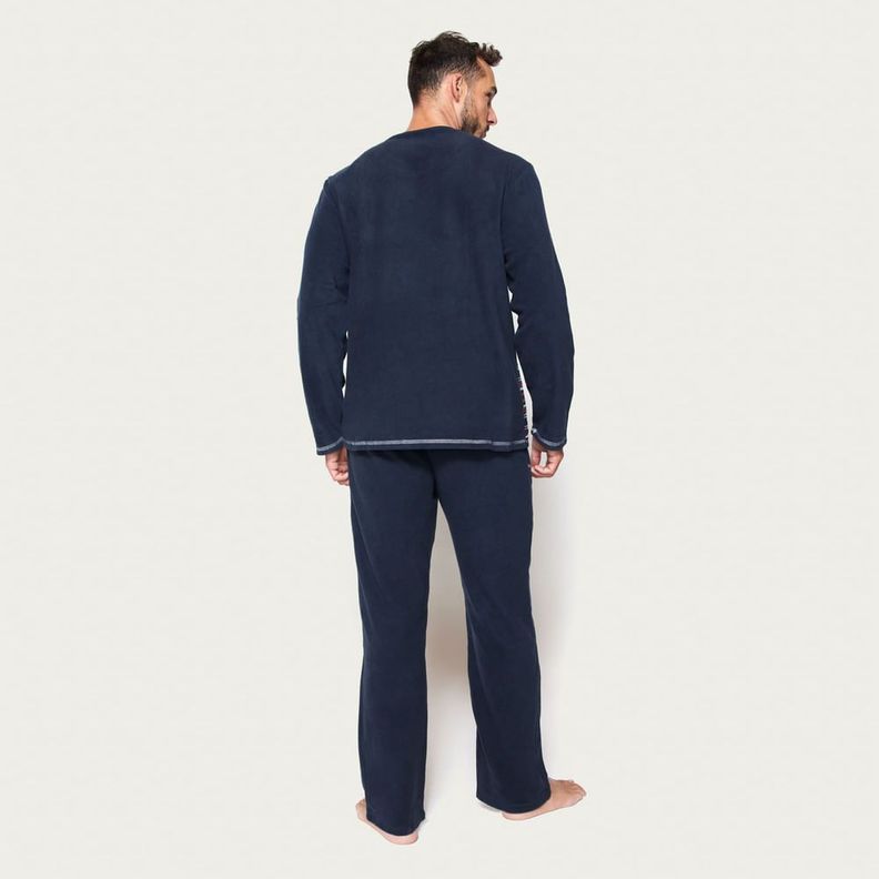 Pijama Hombre Largo Micropolar Palmers 8236BAZU-1