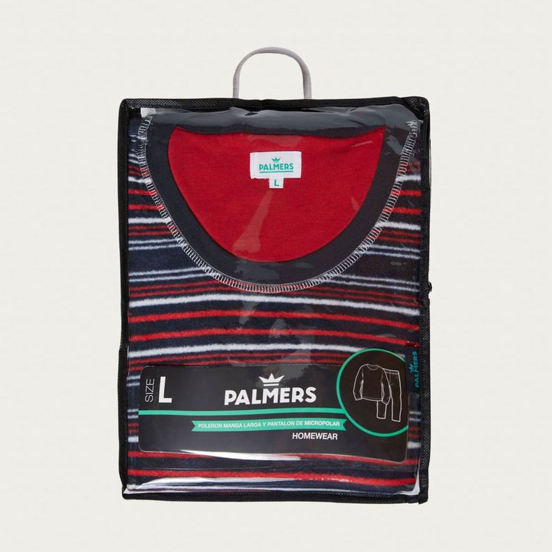 Pijama Hombre Largo Micropolar Palmers 8236BAZU-4