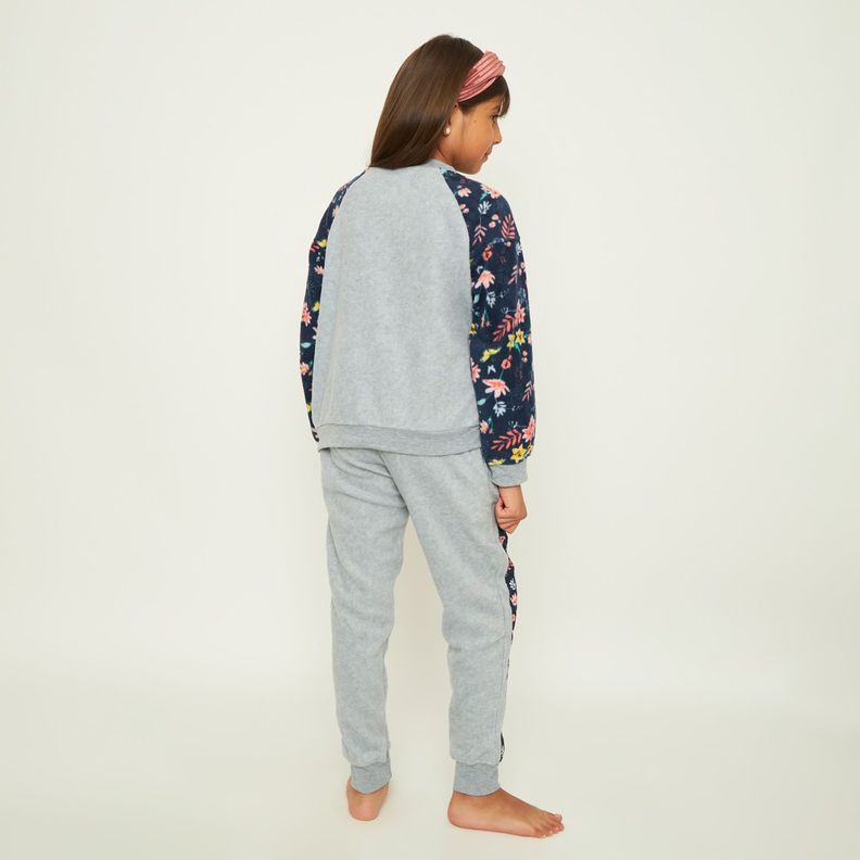 Pijama Niña Largo Micropolar Palmers 67224GRI-2