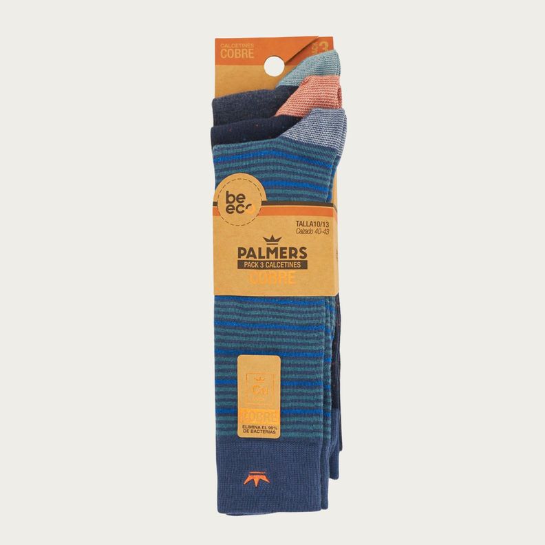 Pack 3 Calcetines De Vestir Cobre Palmers Hombre P3503M21-4