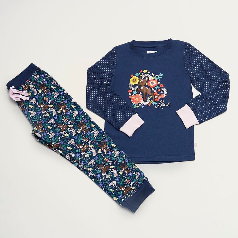 Pijama Niña Largo Algodón Palmers 67225AZU-0