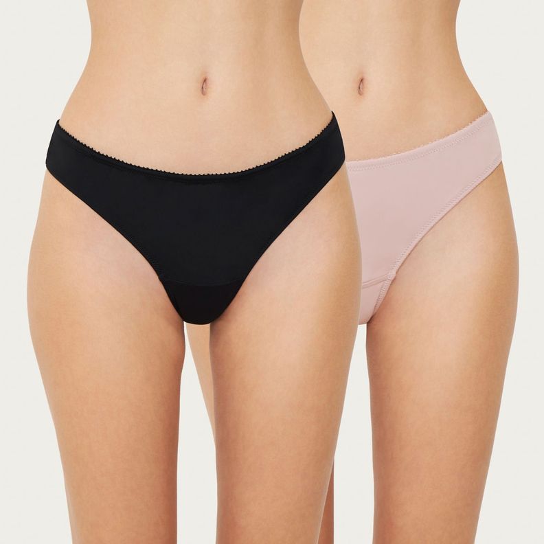 Pack 2 Calzon Bikini Microfibra y Encaje Chic France 30641-0