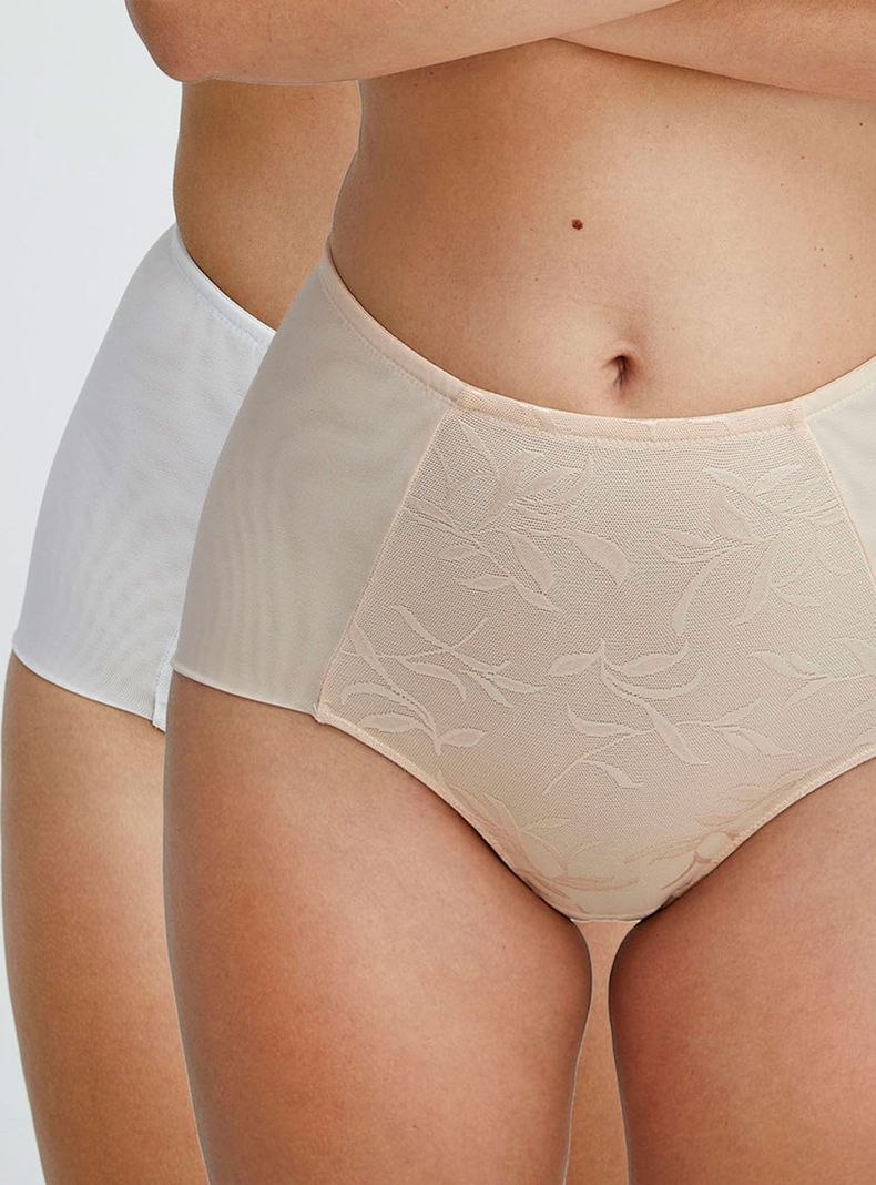 Pack 2 Calzón Maxi Jacquard Minimizer Triumph 9802BN-0