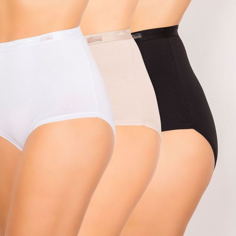 Pack X3 Maxi Algodón Negro Palmers-0