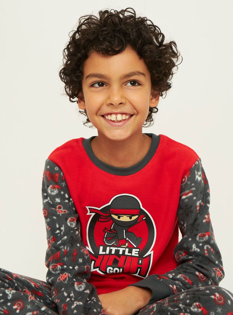 Pijama Niño Largo Micropolar Palmers 87238GRO-2