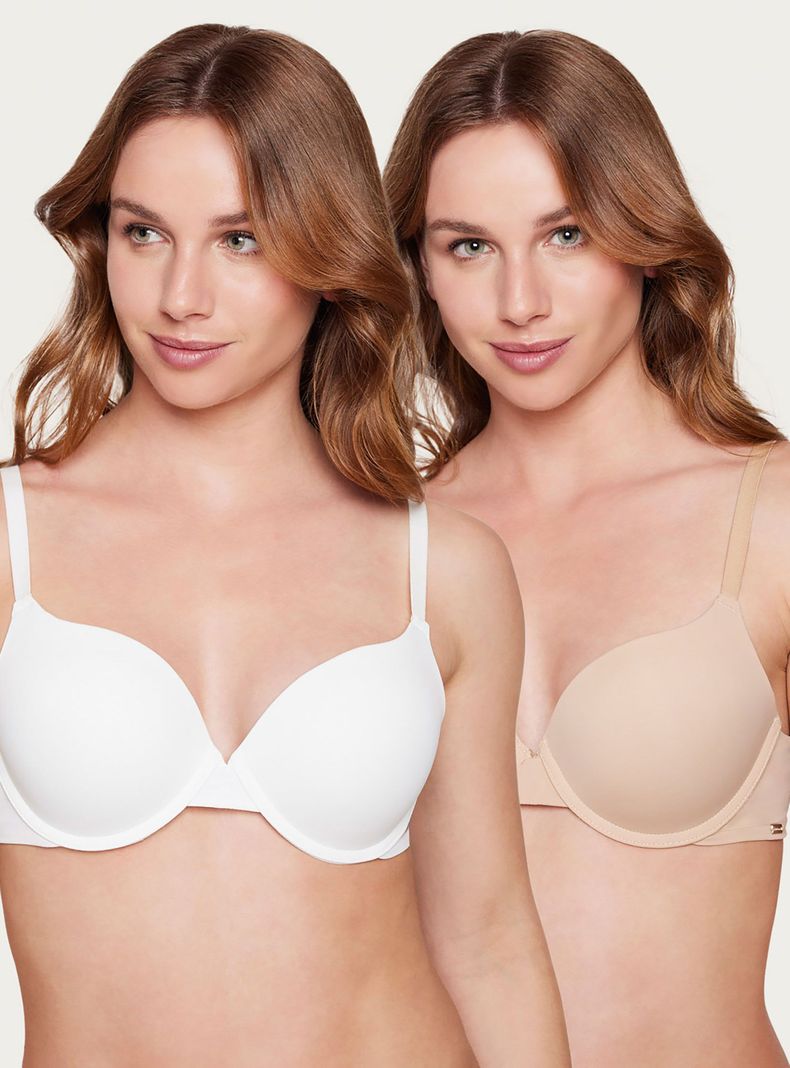 Pack 2 Sostén Push Up De Microfibra Belle Chicfrance 30334ml-0