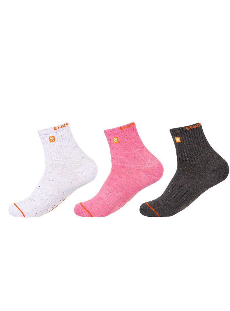 Pack 3 Calcetines Mujer Medios Algodón Enersocks 80841H33-0