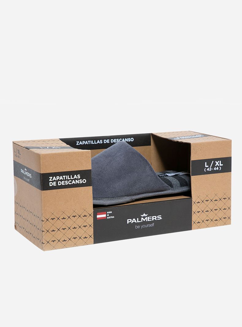 Pantuflas Hombre Gris Palmers-0