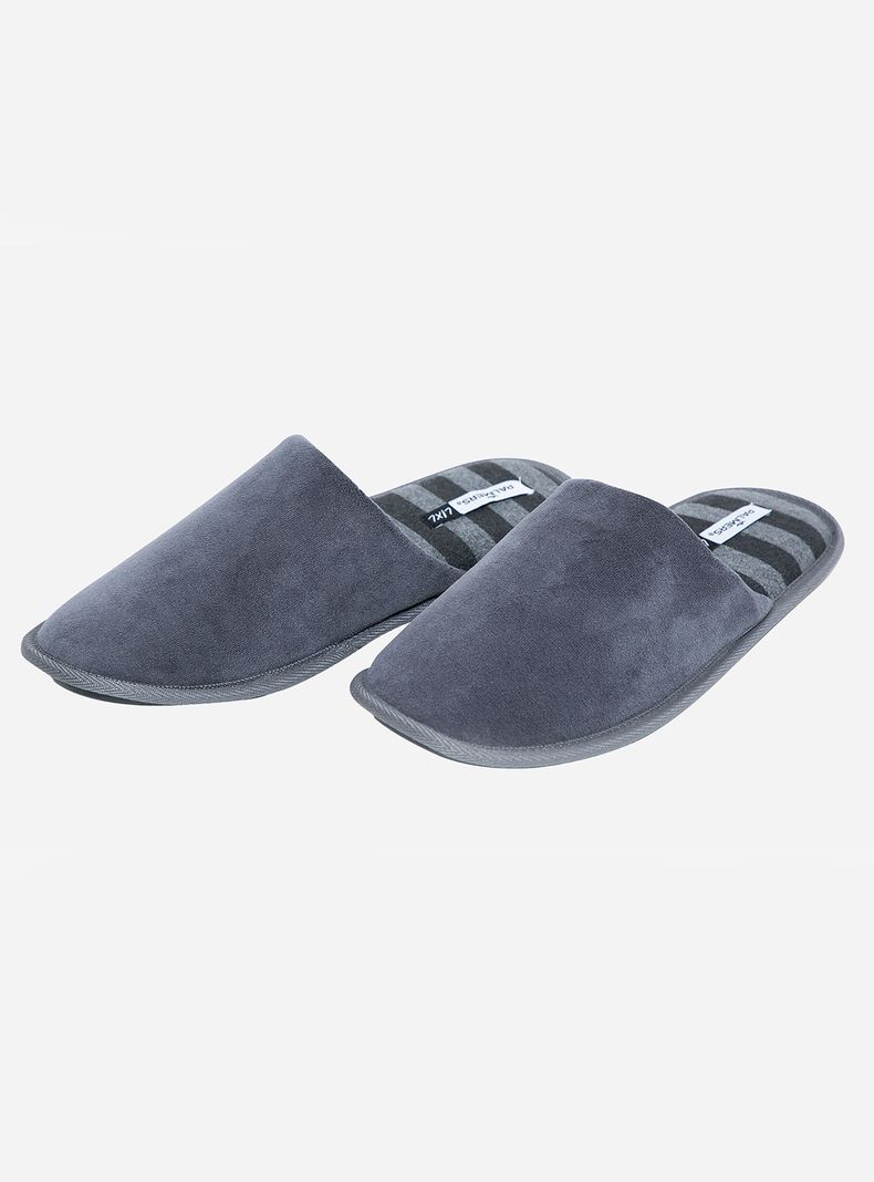 Pantuflas Hombre Gris Palmers-1