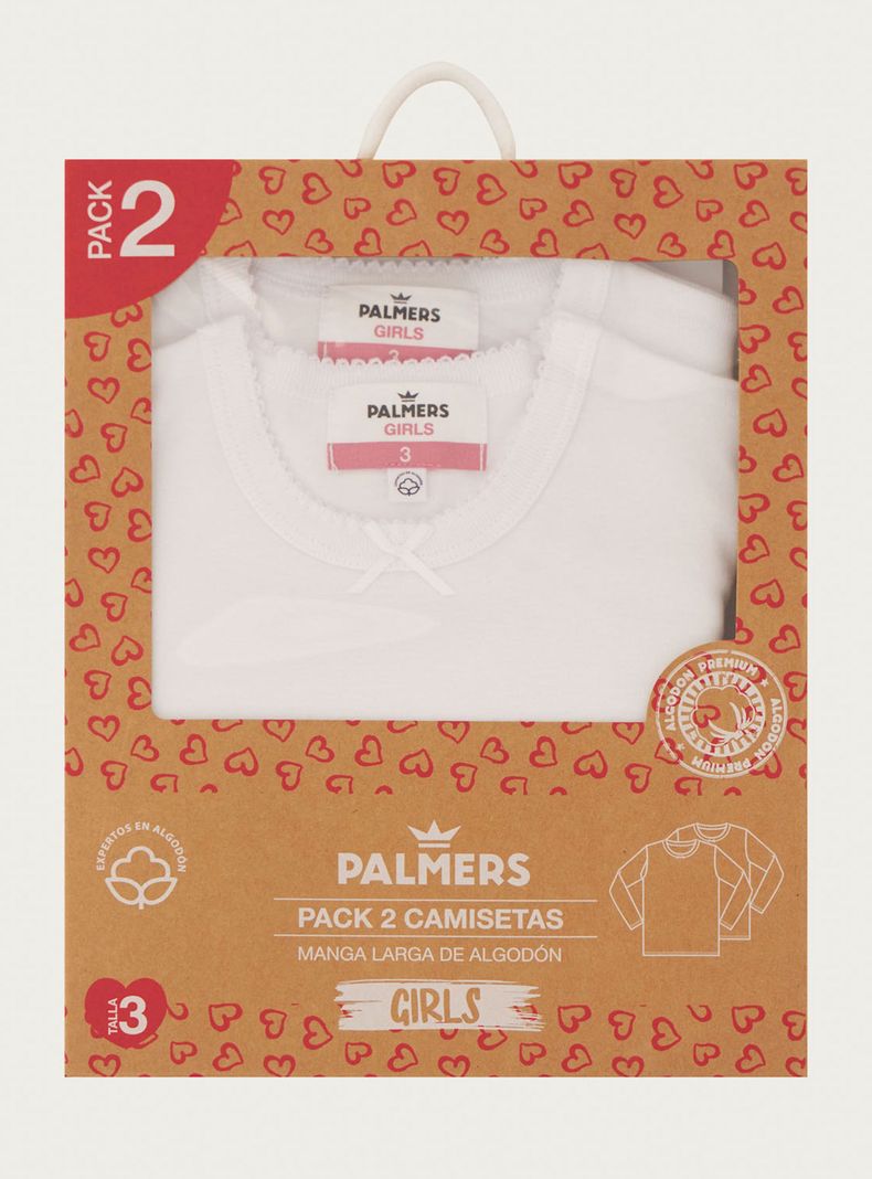 Pack 2 Camisetas Niña Algodón Palmers P27ACA33-0