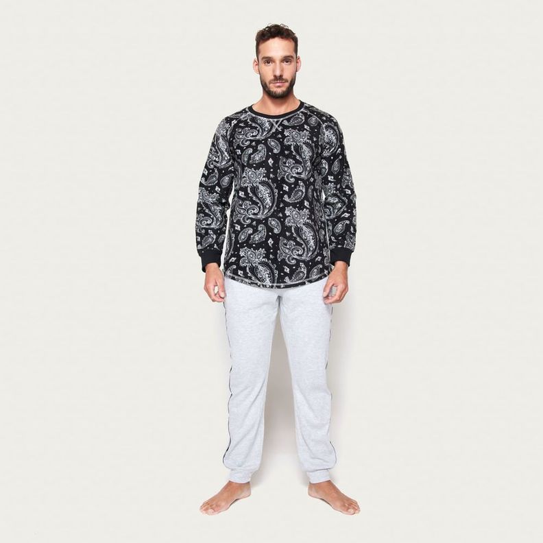 Pijama Hombre Largo Micropolar Palmers 8J32BGRI-0