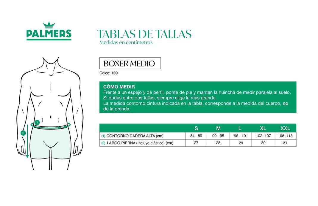 Pack 3 Bóxer Medio Bambu Palmers Hombre P309BM34-5