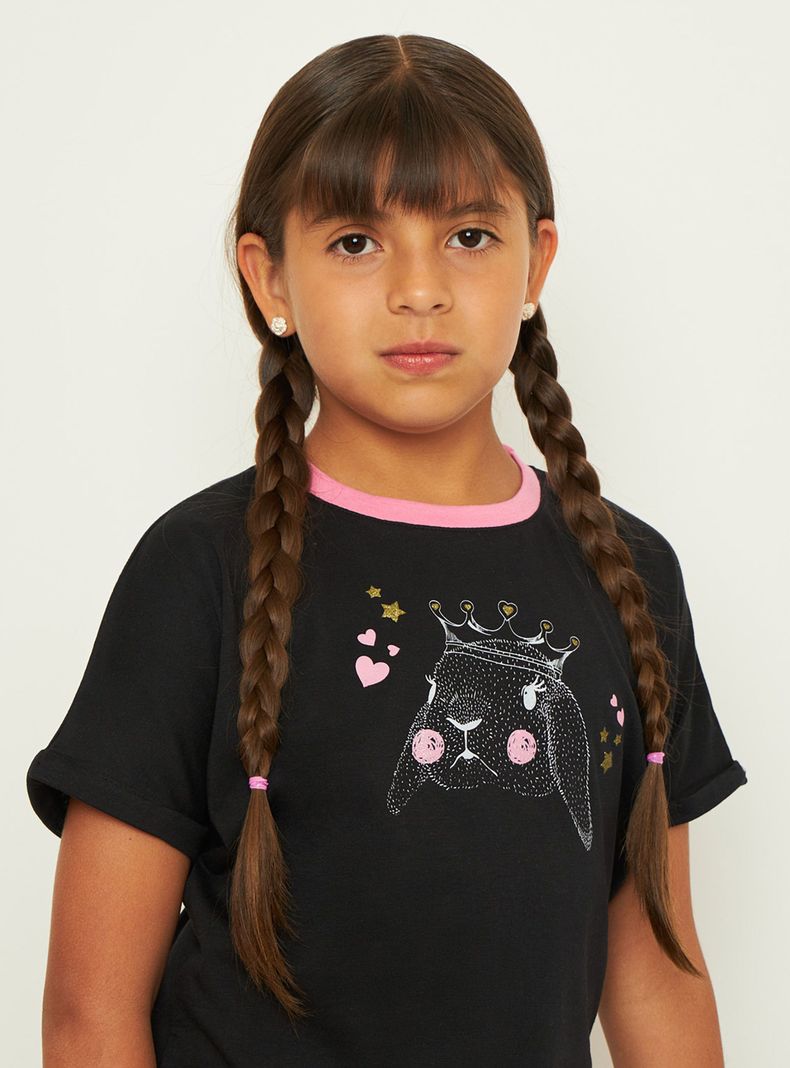 Pijama Corto Algodón Niña Palmers-2