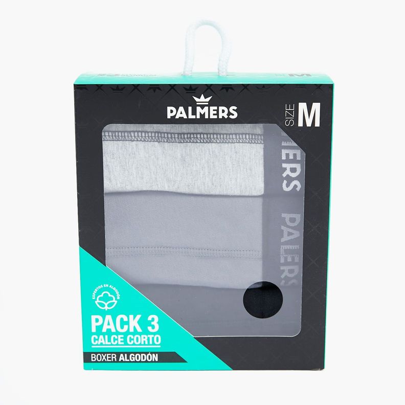 Pack 3 Boxer Corto Algodón P3128g93 Hombre Palmers-6