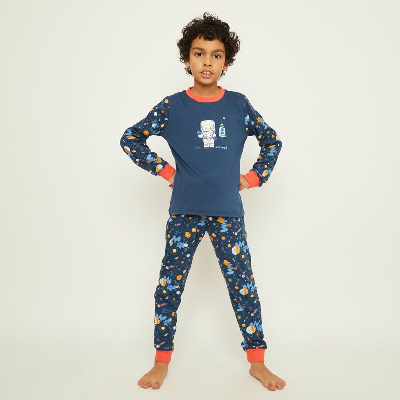 Pijama Largo Algodón Niño Palmers-0