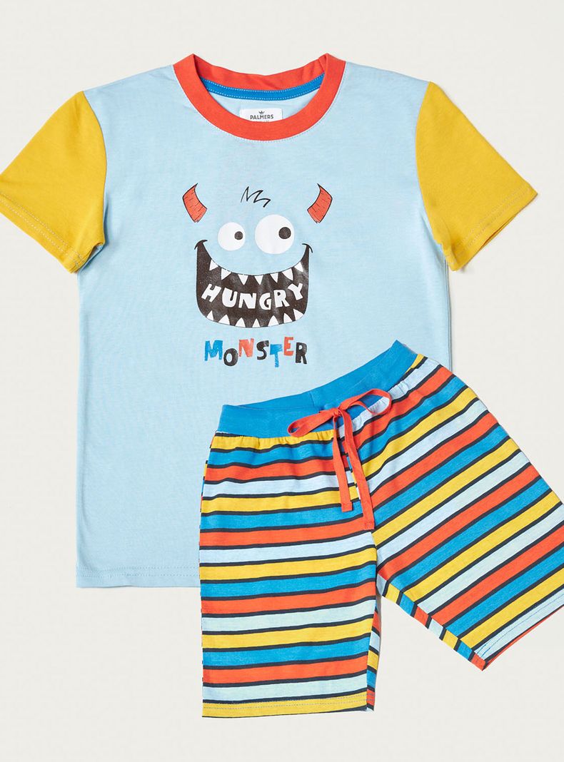 Pijama Corto Algodón Jersey Niño Palmers-3