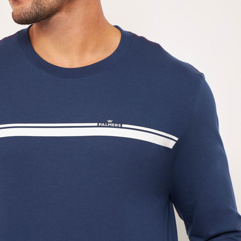 Pijama Hombre Largo Algodón Jersey Palmers 8242AAZU-1