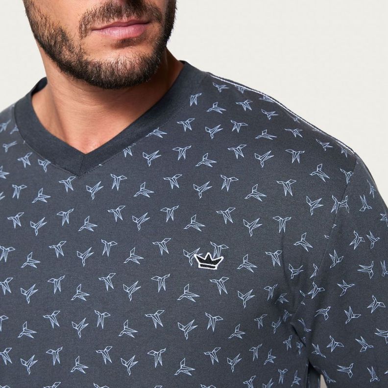 Pijama Hombre Largo Algodón Jersey Palmers 8235CGRO-2
