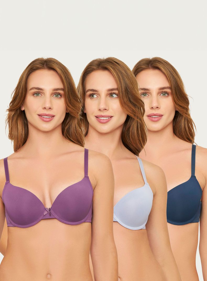 Pack 3 Sostén Microfibra Palmers Mujer P320252124-0