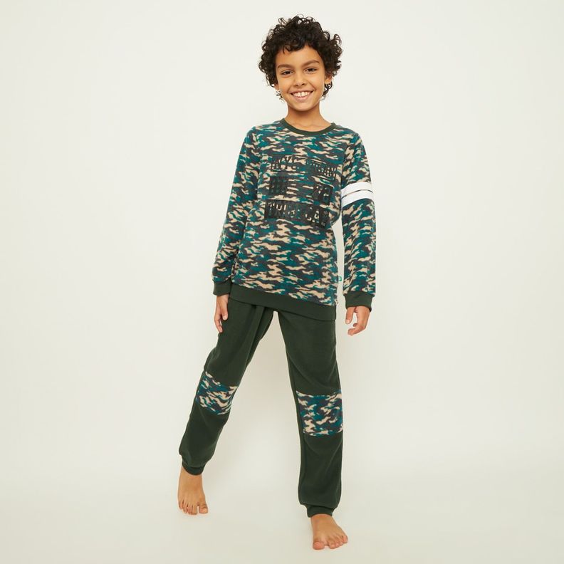 Pijama Niño Largo Micropolar Palmers 87234GRI-0