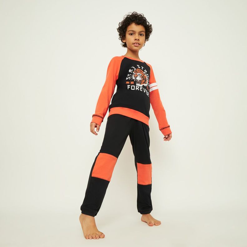 Pijama Niño Largo Algodón Palmers 87231NEG-0