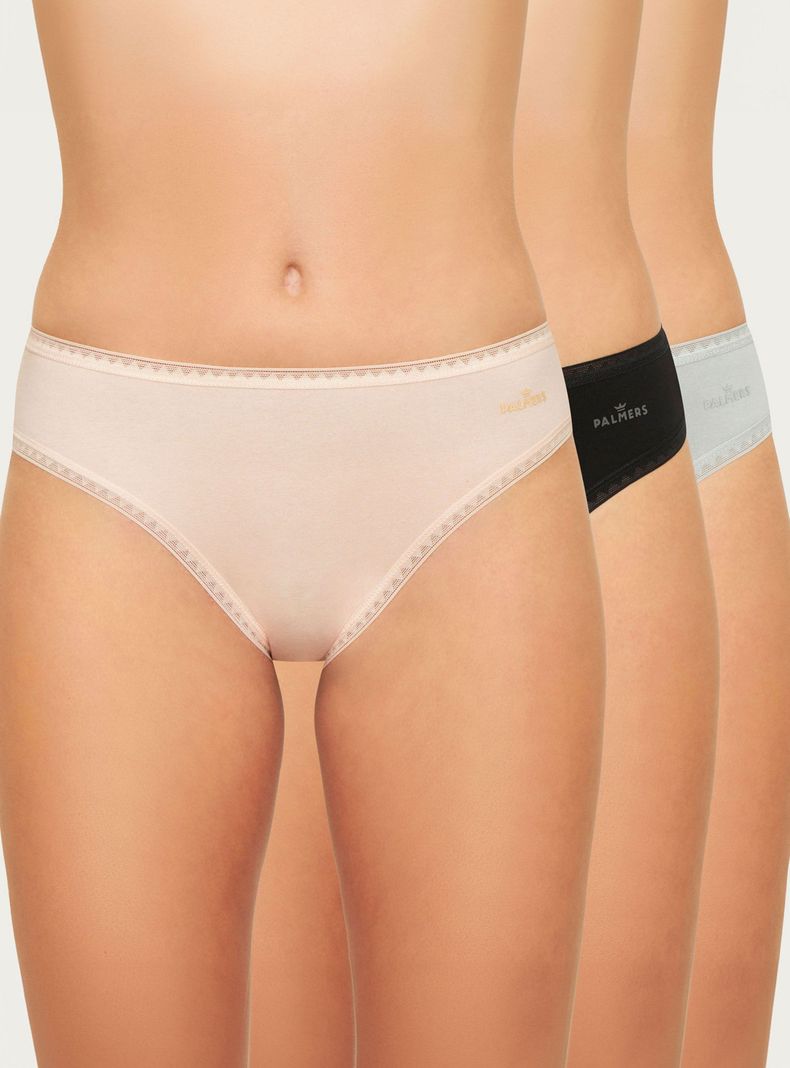 Pack 3 Bikini Algodón Orgánico Palmers P316G2124-0