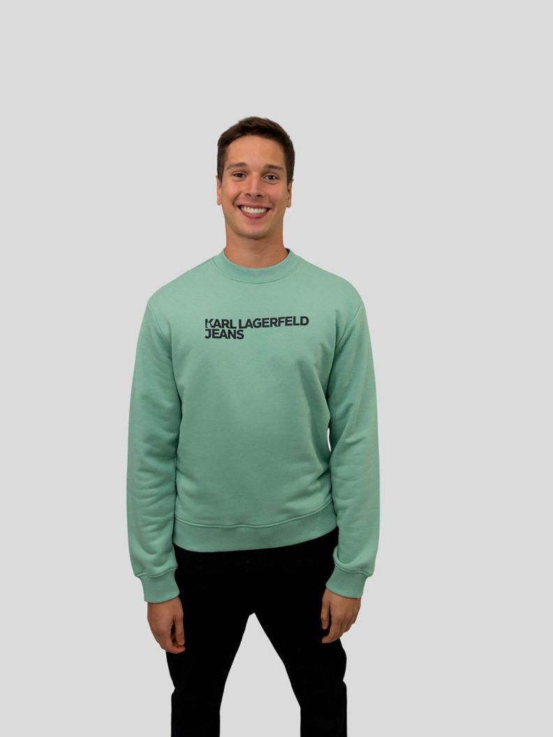Poleron regular fit - K/ESSENTIAL Verde Karl Lagerfeld S