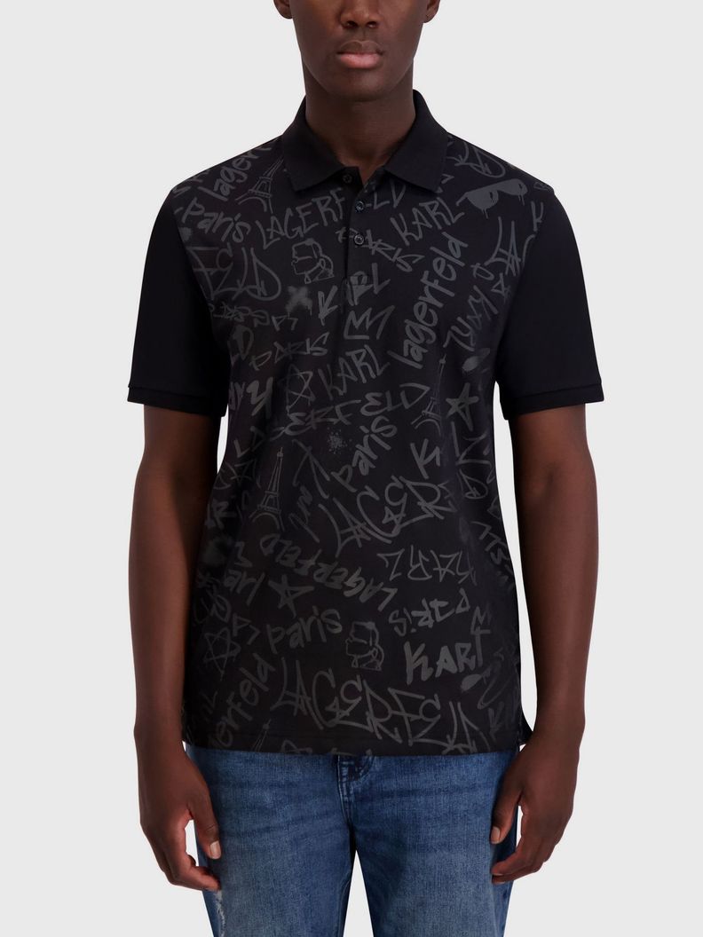 Polo Interlock con logotipo tonal