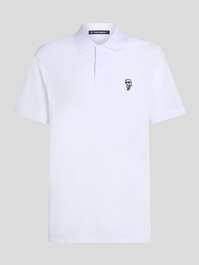 Polo con IKON KARL bordado Blanco Karl Lagerfeld