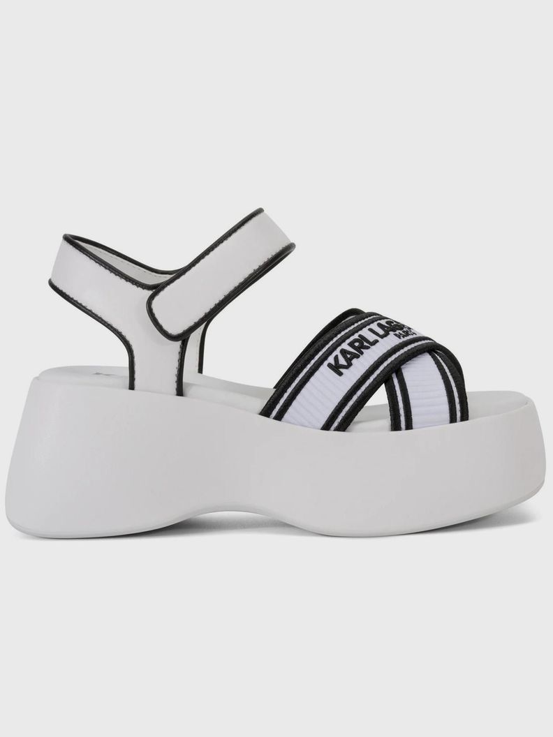 Sandalias con plataforma - MEDDI Blancas