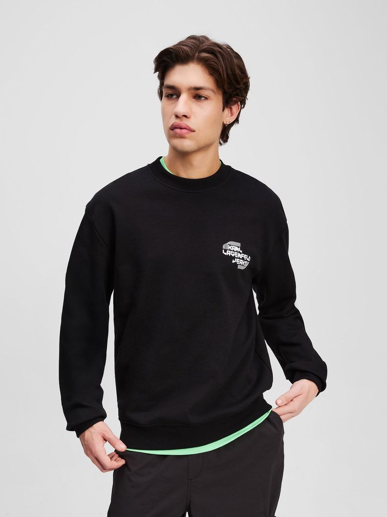 Polerón regular logotipo deportivo Negro Karl Lagerfeld