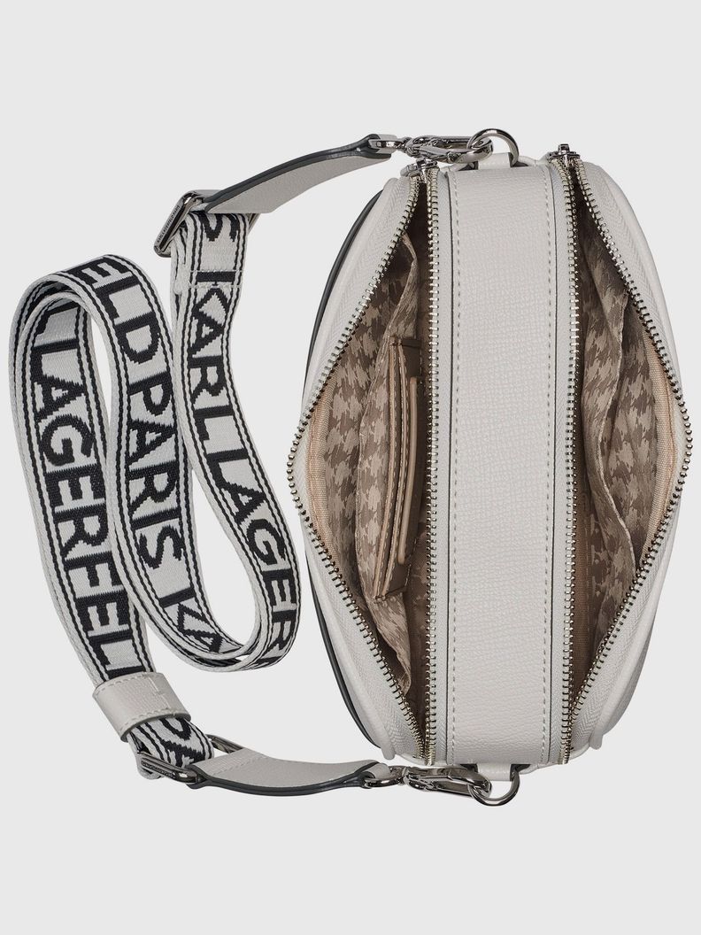 Cartera cruzada Maybelle Blanco Karl Lagerfeld Karl Lagerfeld