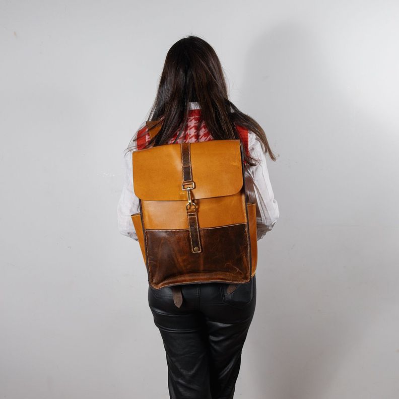 Mochila Cuero Modelo Mercedes-3