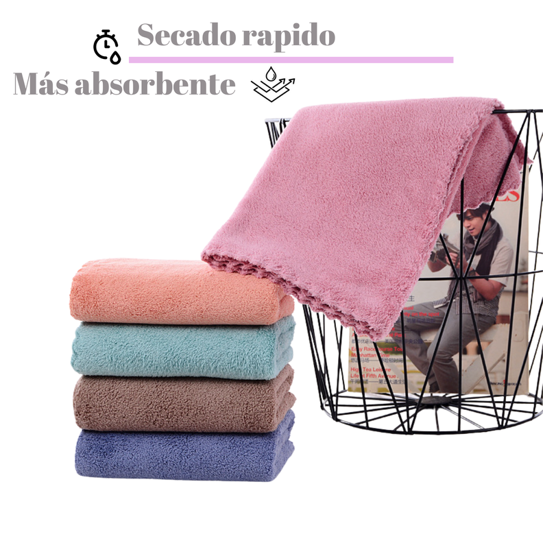 Pack 3 Toalla De Baño Surtidas Microfibra Secado Rapido Deporte Viaje-4
